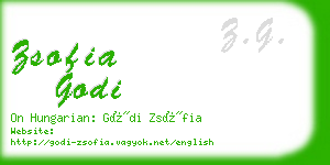 zsofia godi business card